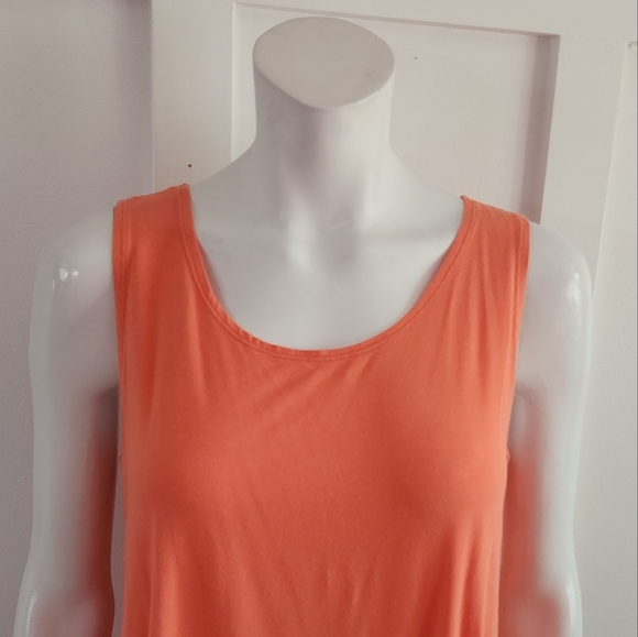 Chantal Côté Design orange sleeveless top/ camisole size S - Picture 2 of 10